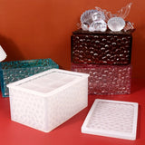 Rectangle Tissue Box Resin Mold Diamonds Silicone Storage Container Mold