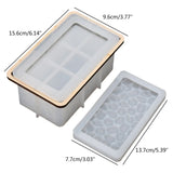 Rectangle Tissue Box Resin Mold Diamonds Silicone Storage Container Mold