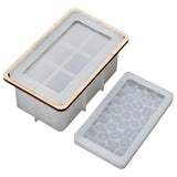 Rectangle Tissue Box Resin Mold Diamonds Silicone Storage Container Mold