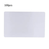 100Pcs DIY Metal Business Cards Aluminium Alloy Display
