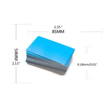 100Pcs DIY Metal Business Cards Aluminium Alloy Display
