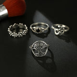 14 pcs/Set Knuckle Ring Floral Punk Boho Vintage Jewelry Women Men