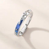 Meteoric Star Lover Couple Rings Matching Set Wedding Bands