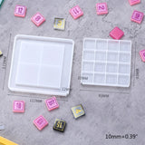2Pcs/Set Number Puzzle Silicone Mould DIY Crafts Tools