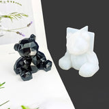 3D Bear Ornaments Epoxy Resin Mold DIY Crafts Car Pendant Decorations
