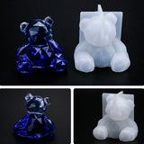3D Bear Ornaments Epoxy Resin Mold DIY Crafts Car Pendant Decorations