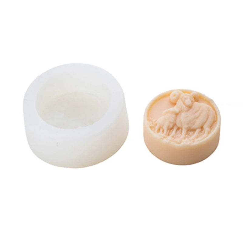 3D Sheep Silicone Mold for Baking Chocolate Cake Pastry DIY Tools