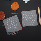 R58E 3Pcs Leathercraft Letter Number Stamping Tools Punch Kit