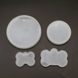 R58E 4 Pcs Dog Bone Shaped Silicone Mold Set for Epoxy Resin