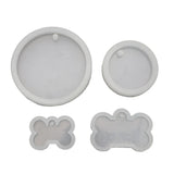 R58E 4 Pcs Dog Bone Shaped Silicone Mold Set for Epoxy Resin