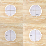5Pcs Large Silicone Round Coaster Resin Casting Making Molds Kit