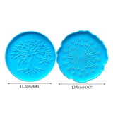 Dandelion Tree of Life Mirror Coaster Molds for Resin Casting