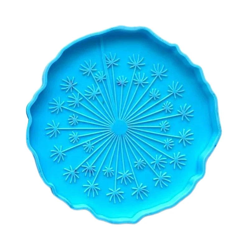 Dandelion Tree of Life Mirror Coaster Molds for Resin Casting