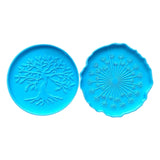 Dandelion Tree of Life Mirror Coaster Molds for Resin Casting