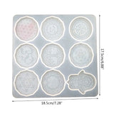 Flower of Life Pendant Crystal Epoxy Resin Mold Jewelry Silicone Mould