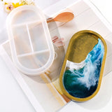 R58E Oval Tray Epoxy Silicone Resin Mold Jewelry Plate Casting Mold