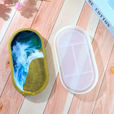 R58E Oval Tray Epoxy Silicone Resin Mold Jewelry Plate Casting Mold
