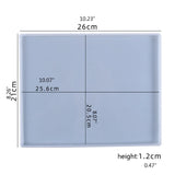 Rectangle Serving Board Epoxy Resin Coaster Tray Silicone Mould DIY Crafts