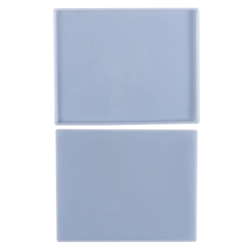 Rectangle Serving Board Epoxy Resin Coaster Tray Silicone Mould DIY Crafts