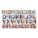 Alphabet Numbers Keychain Mould Silicone Epoxy Resin DIY Pendant Keychain Decor