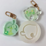 R58E Silicone Quicksand Mold Butterfly Love Heart Shape Epoxy Resin