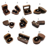 R58E Wood Engagement Ring Box for Proposal - Wood Ring Box