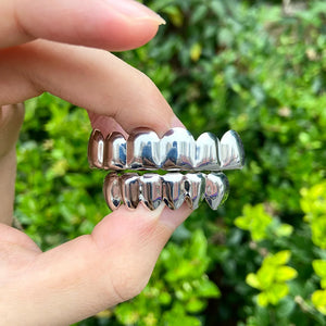 RACHELZ Classic 6/6 Teeth Grillz 14K Plated Dental Grills