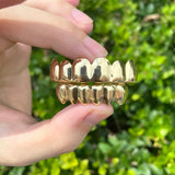 RACHELZ Classic 6/6 Teeth Grillz 14K Plated Dental Grills