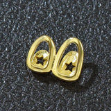Hollow Star Teeth Grillz Hip Hop Two Tooth Caps Dental Grills