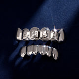 RACHELZ Hip Hop 6/6 Sm Symbol Grillz 14K Plated Dental Grills