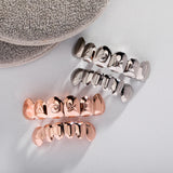 RACHELZ Hip Hop 6/6 Sm Symbol Grillz 14K Plated Dental Grills