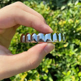 RACHELZ 14K Plated Hip Hop Grillz Set