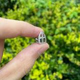 RACHELZ Hip Hop Cross Grillz 14K Plated Tooth Caps