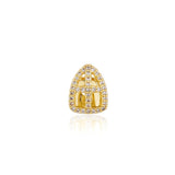 RACHELZ Hip Hop Cross Grillz 14K Plated Tooth Caps