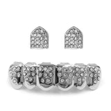 Hip Hop DIY Zircon Teeth Grillz Fangs Dental Grills 14K Plated Tooth Caps