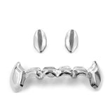 Hip Hop DIY Zircon Teeth Grillz Fangs Dental Grills 14K Plated Tooth Caps