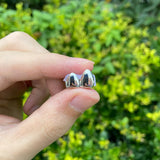 RACHELZ Hip Hop Double Fangs Grillz Punk 14K Plated Tooth Caps Decor Braces