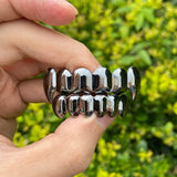 RACHELZ Real Teeth Grillz for Men Women Halloween