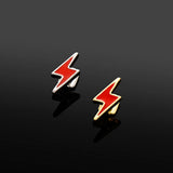 RACHELZ Punk Red Lightning Single Teeth Grillz 14K Plated Tooth Caps