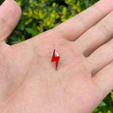 RACHELZ Punk Red Lightning Single Teeth Grillz 14K Plated Tooth Caps