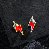 RACHELZ Punk Red Lightning Single Teeth Grillz 14K Plated Tooth Caps