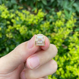 14K Plated Single CZ Teeth Grill Hip Hop Dental Grills