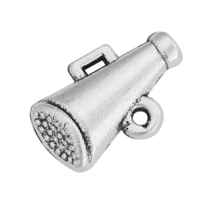 100pcs Vintage Cheer Megaphone Alloy Charms 11*17mm