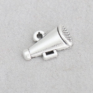 100pcs Vintage Cheer Megaphone Alloy Charms 11*17mm