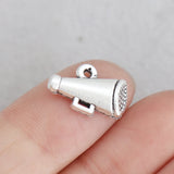 100pcs Vintage Cheer Megaphone Alloy Charms 11*17mm