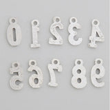 10bags Vintage Alloy 0-9 Number Charms, 10pcs per bag, AAC714