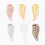 Alloy Multi-color Wing Charms Feather Metal DIY Charms 9*23mm 100pcs