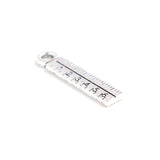 Alloy Single Side Ruler Shape Jewelry School Tool Charms 100pcs