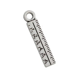Alloy Single Side Ruler Shape Jewelry School Tool Charms 100pcs