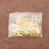 Alphabet Charms Metal Initial A-Z Letter 5pc Pack AAC1198